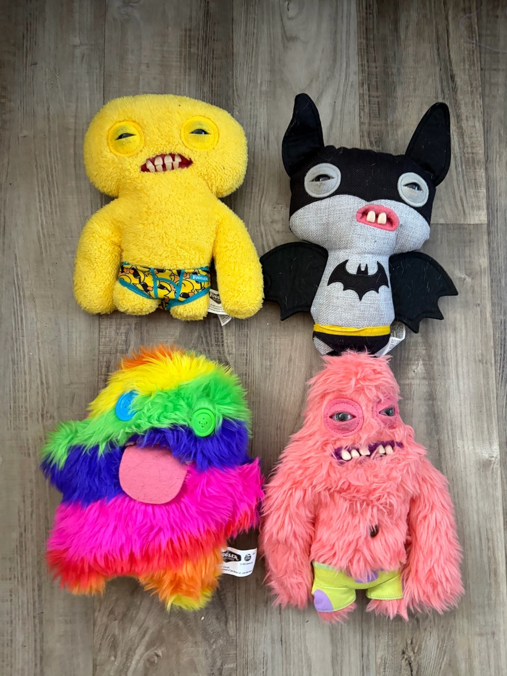 Fuggler Funny Ugly Monster plush toy 9” lot